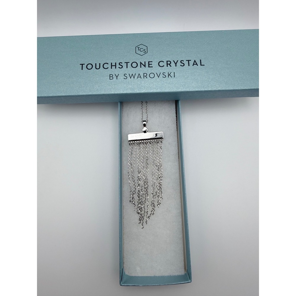Touchstone Crystal by Swarovski‎ On the Fringe Pendant Necklace